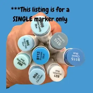 Blue Ohuhu Honolulu B Brush/Fine/ Chisel Tip  Single Color | Sold by The Marker Monster