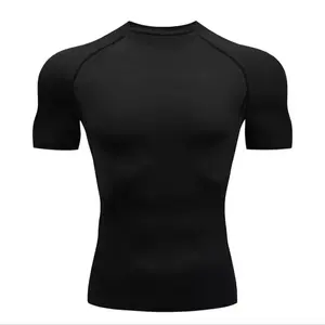 Men's Lightweight Gym Compression Shirt - Enhanced Performance and Breathability