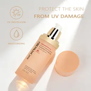 Upgraded 4-in-1 Sunscreen Foundation SPF50+ Hydrating Sun-Protecting Concealer 30ML with Niacinamide Acid for Travel Friendly Daily Makeup - Compact