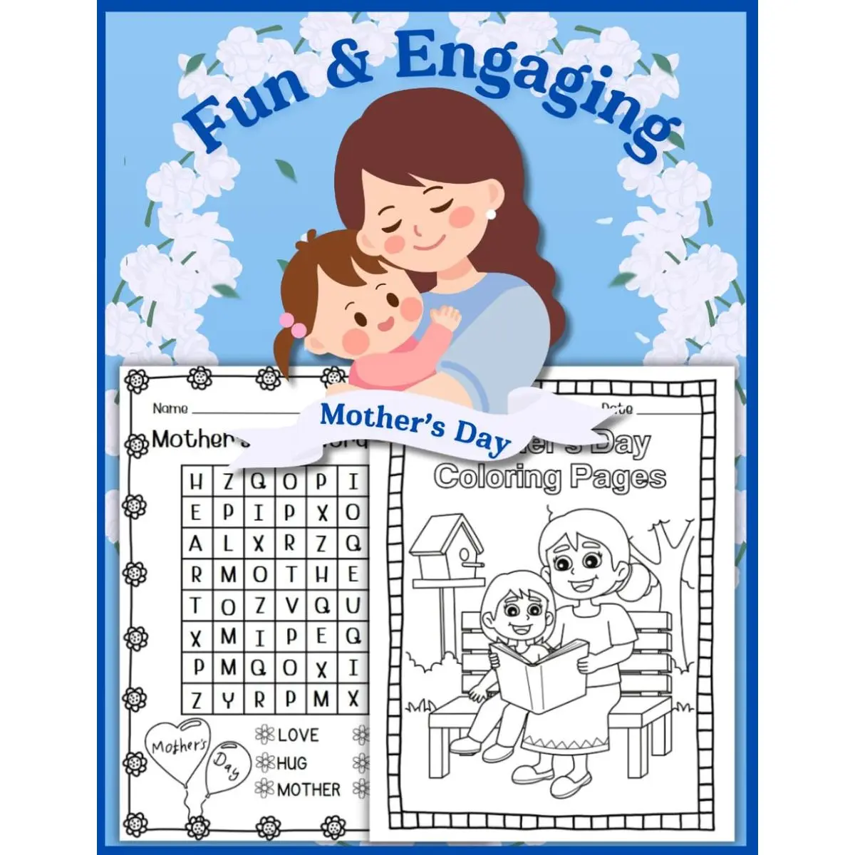 Fun & Engaging Mother’s Day Worksheets for Kids: This 20-page worksheet helps kids express their love and appreciation for their moms. Paperback – March 20, 2025