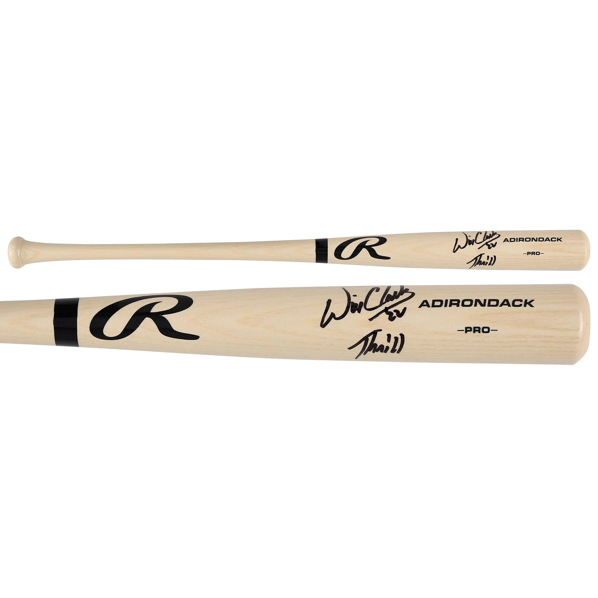 Will Clark San Francisco Giants Autographed Blonde Rawlings Pro Bat with "Thrill" Inscription - Fanatics Authentic Certified