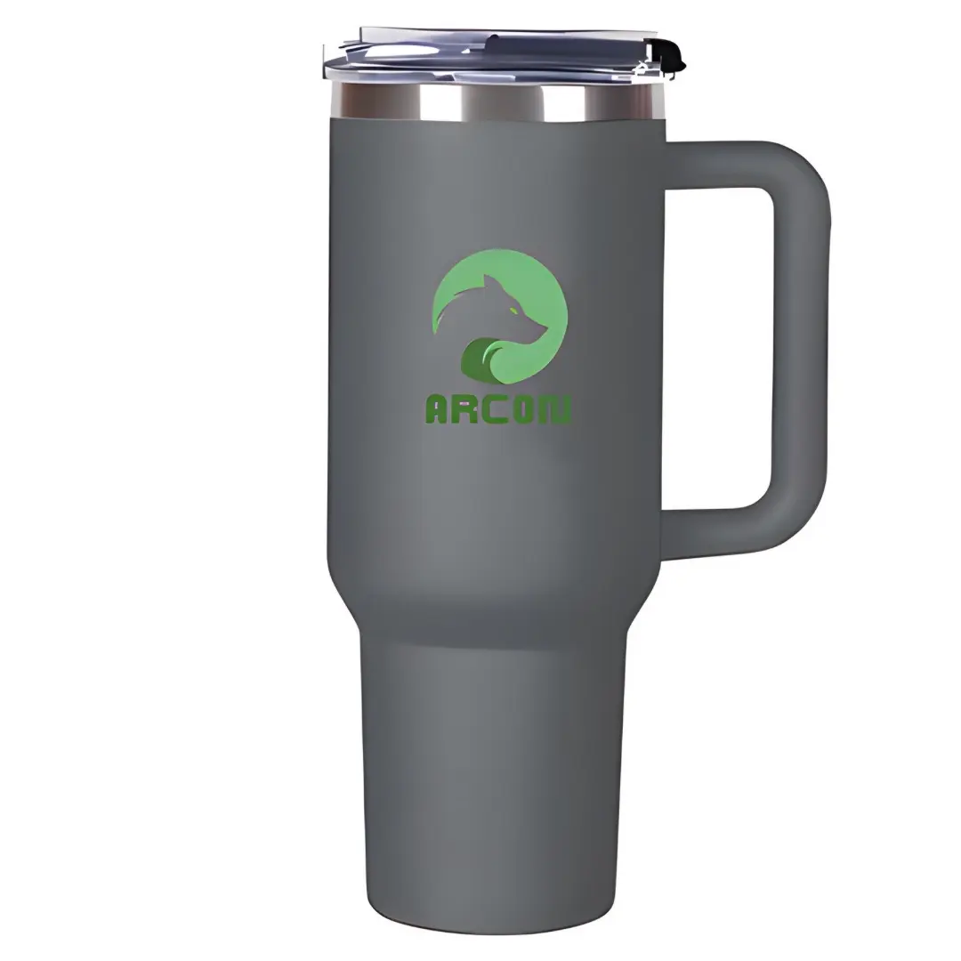 ARC0N V1 Stainless Steel Vacuum Insulated Tumbler with Lid, Straw and Pouch for Water, Iced Tea or Coffee, Smoothie and More 40 oz Drinkware Drink Flasks Insulation Bottles Water Bottles 40oz brumate