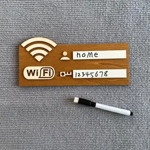 Rustic Wooden WiFi Password Sign, Vintage Wall-Mounted Wireless Network Indicator, Multi-Purpose Home Decor, No Power Needed, Vintage Plaque Decor, Home Decor Products