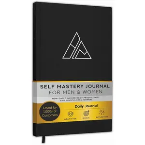 Self-Mastery Journal for Men - Gratitude Journals – 5 Minute Journal - Reflection Manifestation Journals for Mindfulness – Self Care Journal – Goal/Guided Gratitude Journal for Women & Men