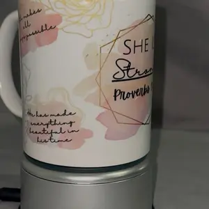 Christian themed coffee mug sublimation customizable upon request