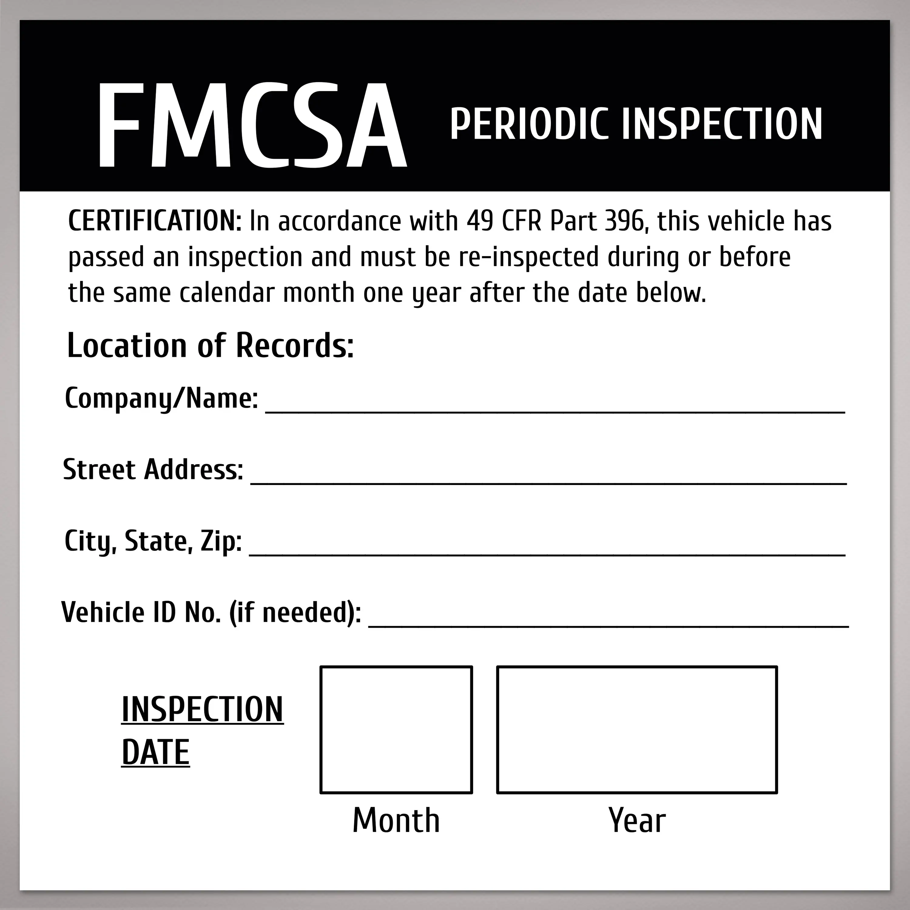 Avery FMCA Dot Annual Inspection Stickers, Waterproof, Resistant to UV Rays, Preprinted, Handwrite Only, Strong Adhesive, Won't Stretch or Shrink, 4"x4", 40 Stickers for Year-Round Use