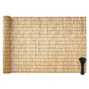 VEVOR Natural Reed Fencing, 4 ftx 16.4 ft, Decorative Natural Reed Fencing Roll, Decorative Fence for Backyard Garden Divider, Privacy Screen Panel Curtain for Balcony Patio Garden Backyard Outdoor