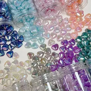 Laser Hearts Glow In Dark【DIY Acrylic Beaded Phone Straps, Keychains, and Fashion Accessories】