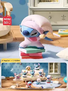 [Holiday Gift]Disney Official Stitch "Pillow Fight Series" Blind Box –Kawaii Collectible Figurines, Mystery Surprise for Fans,Office & Room Decor