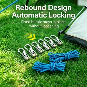 Retractable Buckle Rope-Adjustable Ropes 2026, Easy Secure Tie Down, Outdoor Camping Marine Boating, Truck Car Essentials