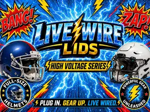 PYT LiveWire Lids High Voltage Series 50/50 Authentic/Flex Mixed Helmet Break