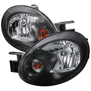 2003-2005 Dodge Neon Factory Style Headlights (Matte Black Housing/Clear Lens)