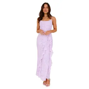 Fresh Rosebud Maxi Dress Lilac Womenswear