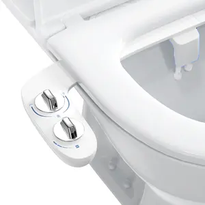Bidet Attachment for Toilet, Toilet Bidet with Dual Self-Cleaning Nozzles, Rear and Feminine Wash, Adjustable Spray Pressure, Easy Installation, Hygienic Bathroom Accessory