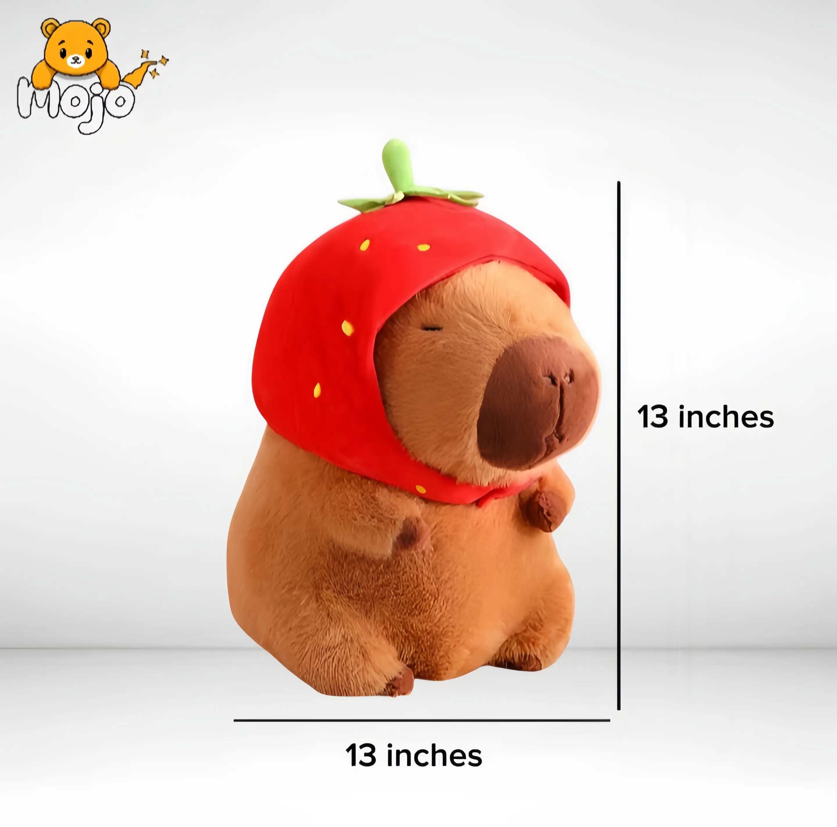 Capybara Strawberry Plush Toy, Capybara Plush Toy, 1 Set Cute Capybara Stuffed Animal, Soft & Comfy Plush Toy, Birthday & Holiday Gift for Boys & Girls, Cute Simulation Capybara Stuffed Toy, Bedroom Decor tiktokshopspringglowu