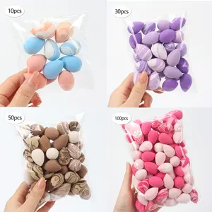 Double-Sided Mini Makeup Sponge, Bb Cream Foundation Concealer, Water-Activated Non-Latex Dual-Use, Suitable for All Skin Types, Blending Beauty Sponge