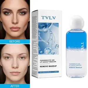 Eye and Lip Makeup Remover, Gentle Cleansing Bi-Phase Liquid, Waterproof Makeup Remover for Sensitive Skin, Non-Irritating