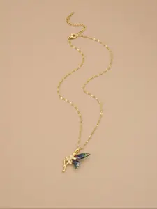 Elegant Butterfly Pendant Fairy Wings Necklace for Women, Stainless Steel Jewelry, Unique Design, Perfect Gift Idea, Fashion Accessory
