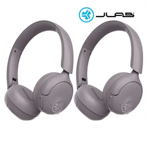 2 Pack: JLab Go Lux Mauve Active Noise Cancelling Headphones, On Ear, 70+ HR Bluetooth playtime, Be Aware Mode, Cloud Foam comfort, Spatial Audio