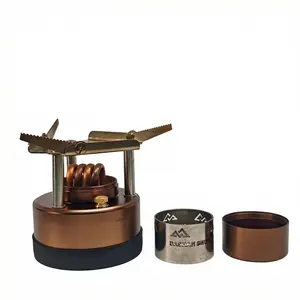 Dashan Self-Pressurizing High-Efficiency Jet Alcohol Stove Portable Mini Camping Stove for Outdoor Cooking Survival Hiking Backpacking Emergency Preparedness Brewing Coffee Tea