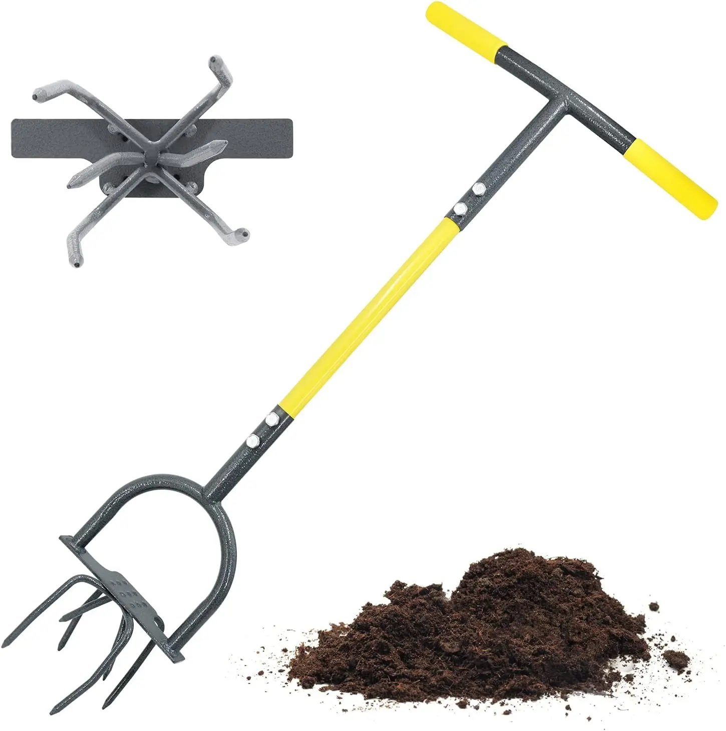 Hand Tiller Garden Claw – Heavy-Duty Manual Twist Tiller for Raised Beds & Flower Boxes