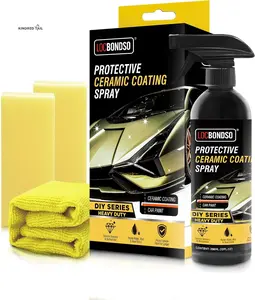 Ceramic Coating Spray for Cars - Shiny Car Paint Stuff, Hydrophobic Car Wax Spray, Easy to Use, Add Gloss, Shine and Protection for Cars, Rvs, Motorcycles, 10 Oz