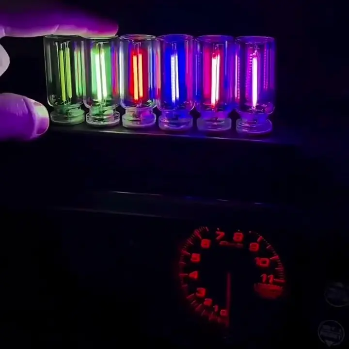 USB LED Lamp, Aesthetic Touch-Dimming Compact Mobile Lighting, Plug-and-Play Portable USB Light for Bedroom & Car Interior Decorative Ambient Use