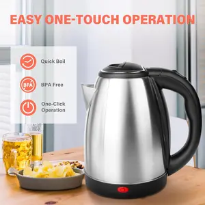 Large Capacity Electric Kettle, Automatic Shut Off, Anti-Scald Protection, Fast Boiling, High Power, Suitable for Home Kitchen Office Outdoor, Water Kettle