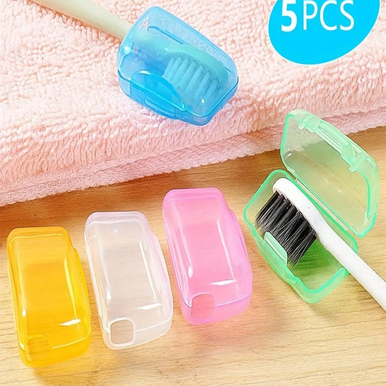 Portable Dust-Proof Antibacterial Toothbrush Cover - Reusable, Easy-Clean, Waterproof & Mold-Resistant for Travel, Camping & Home - Value Pack Toothbrush Storage Toothbrush Protector