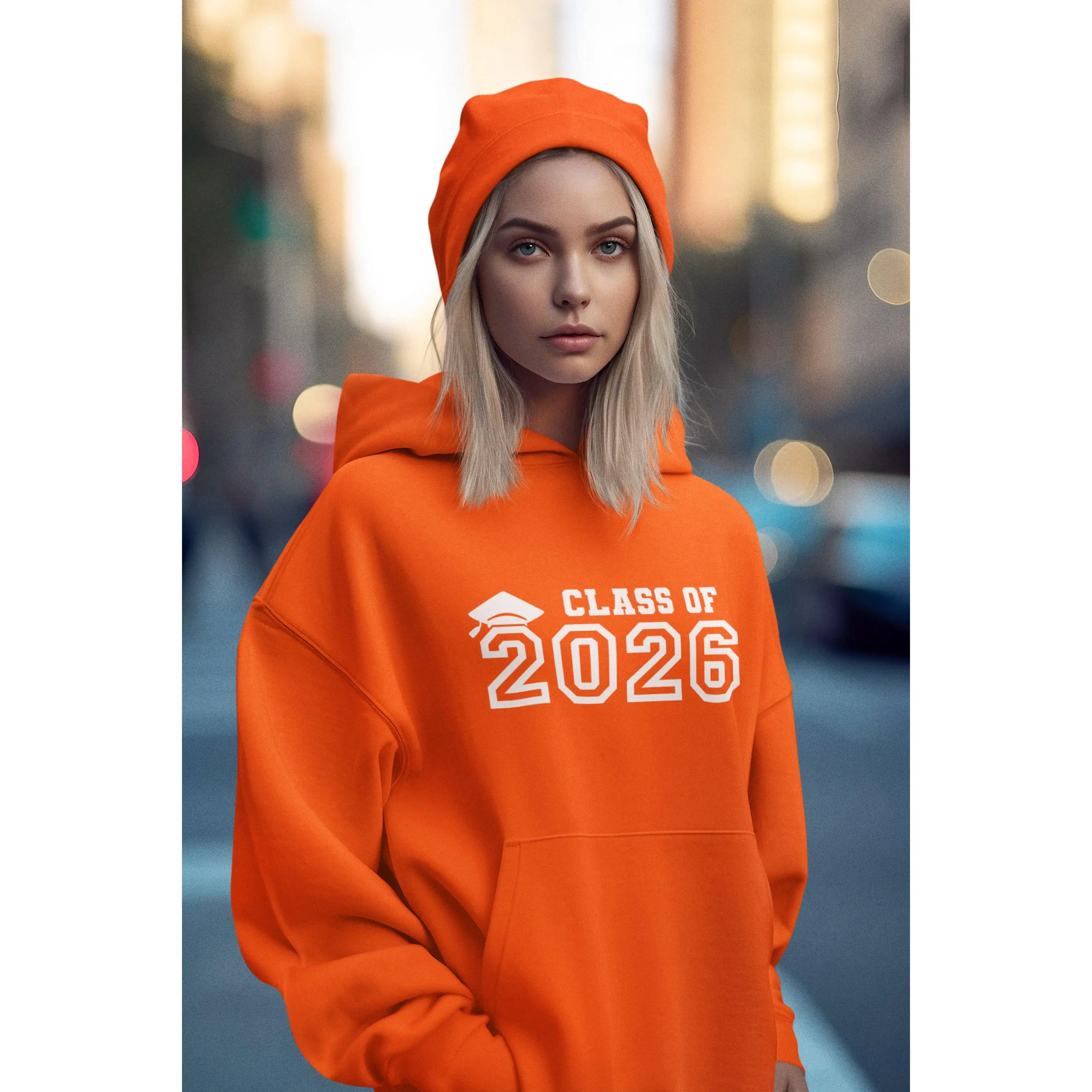 Class of 2026 Graduation Hoodie – White