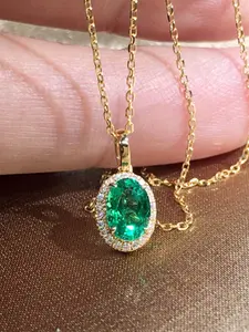 1 PC Gorgeous Cubic Zirconia Necklace Pendant For Women Valentine's Day Gift Wedding Jewelry
