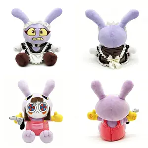 The Amazing Digital Circus Maid Jax Plush Set Cute Stuffed Dolls Ideal Fan Gift cute girly gifts stuffed animals plushies monkey plush dolls girl toy