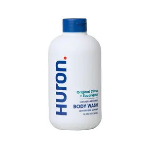 HURON Body Wash | Deep Clean & Hydrating Formula | Ginseng, Coconut Oil & Witch Hazel | Sea Salt + Driftwood | 11.3 oz