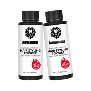 Adglamful Men's Hair Styling Powder, Creating A Fluffy Texture and Matte Finish | Oil-control and Long-lasting Styling | Full-Body Textured Powder for Men