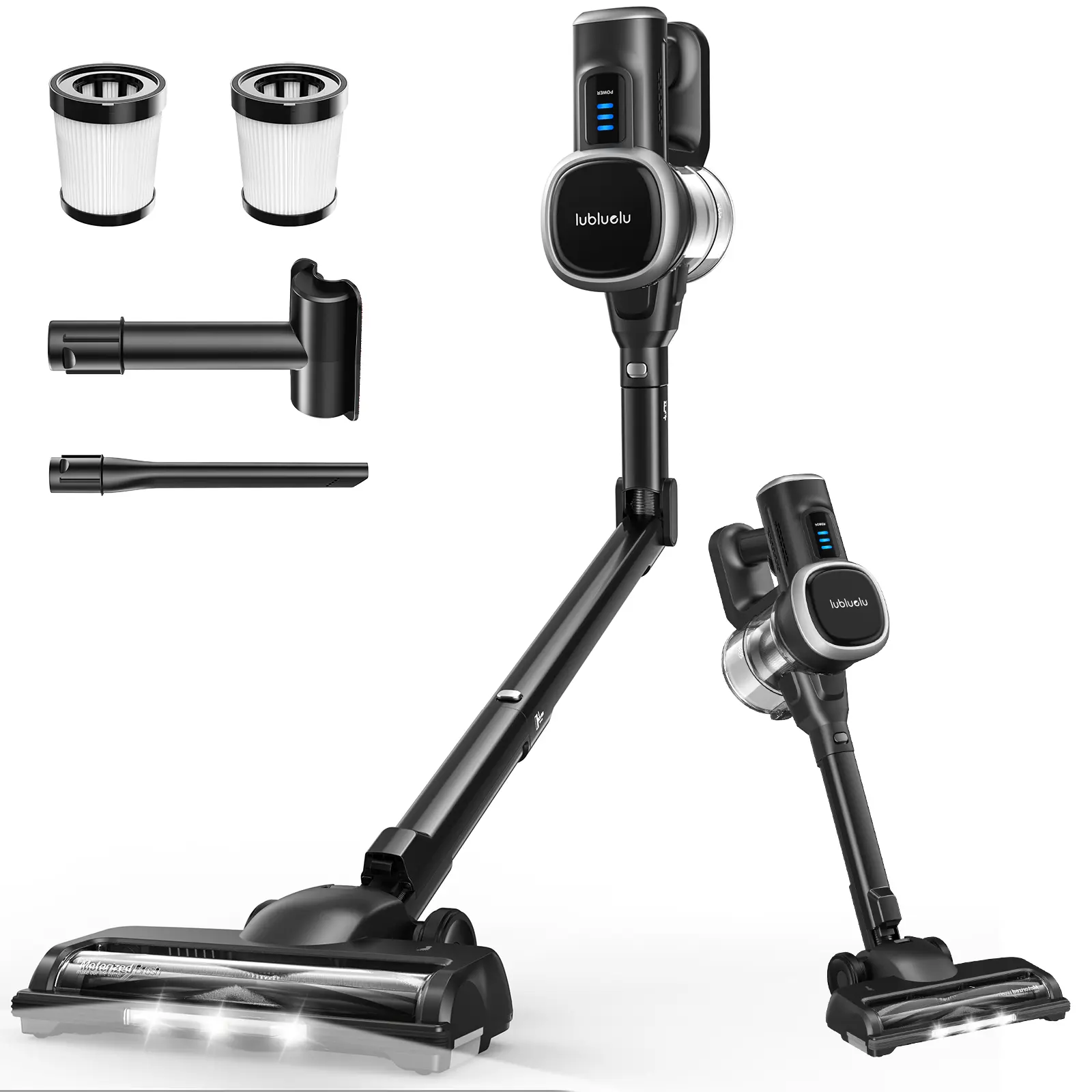 Lubluelu【LIVE ONLY】Cordless Vacuum Cleaner, Brushless Vacuum Cleaner with Touch Screen, Lightweight Vacuum for Carpet, Home Hardwood Floor and Pet Hair