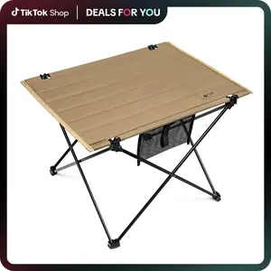 OneTigris Portable Folding Camping Table, Lightweight Folding Table Sturdy & Quick Setup,Camping Folding Furniture, Holds Up to 66 lbs,  Camping & Hiking Tools Essentials, Perfect for Camping, Hiking, Backpacking, Picnic, Beach, Travel