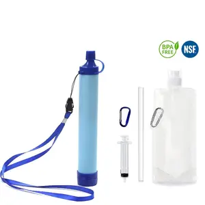Outdoor Emergency Water Filter Field Water Purification Straw Individual Sterilization Filter Water Purifier Camping Water Filter Portable Outdoor Camping