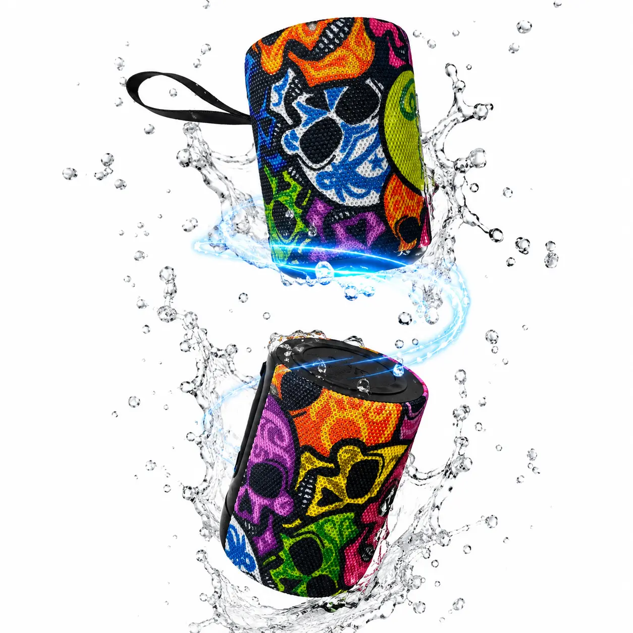 Double Speaker 2 in 1 Magnetic Dual Splittable Bluetooth Speaker, IPX6 Waterproof Split Portable Wireless Speaker with 20W Loud Stereo Sound, Bluetooth V5.3, 24H Playtime, Multiple pairing for Home,Outdoor or Travel