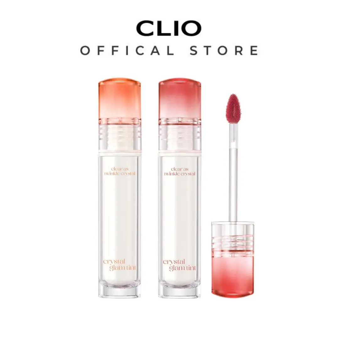[CLIO Official Shop] CLIO Crystal Glam Tint | Glossy Dewy Lipgloss Lip Tint | High Pigmentation Soft Matte Lipstick Effect | Glowy Shine & Hydrating Lip Care Makeup Cosmetic
