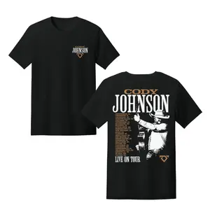 Cody Johnson Tour 2026 T-Shirt – Country Concert Graphic Tee Double Sided Live on Tour Fan Shirt USA Men Women Tops