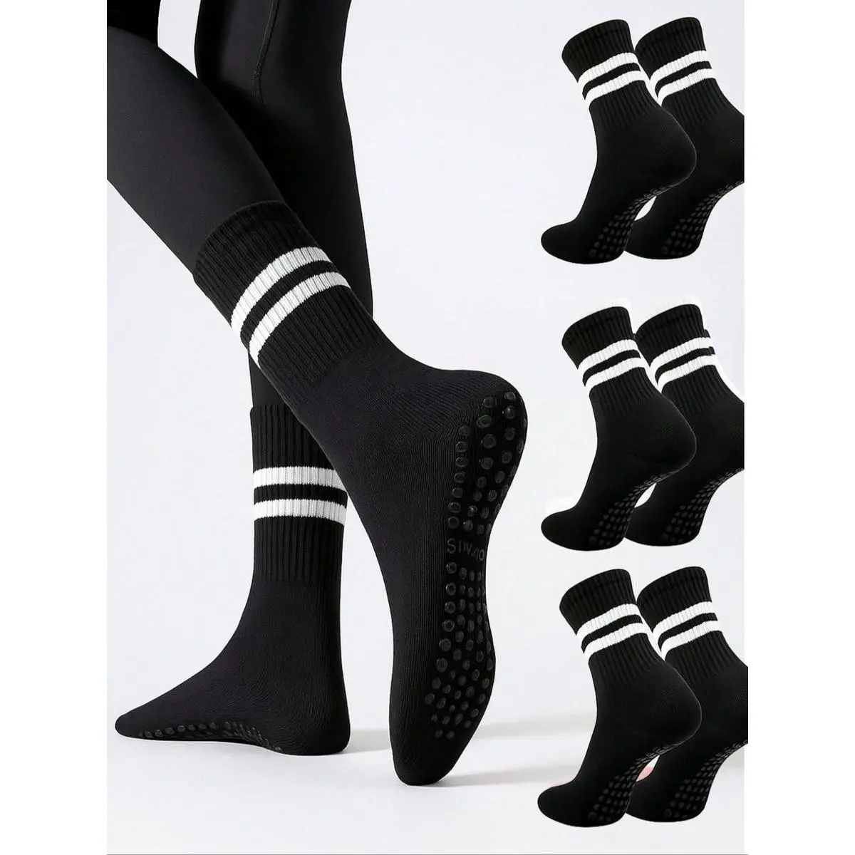 Three pairs of black