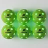 PowerFly Outdoor LED Pickleball Balls, High Visibility, 6 Pack (Green)