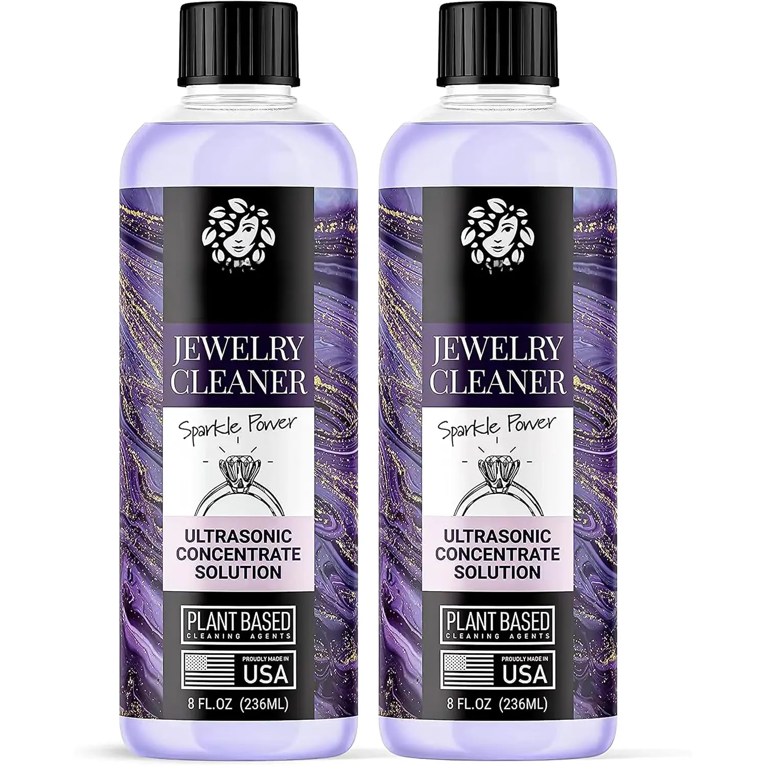 + Glasses Cleaning Solution Concentrate | Professional Power | Use in All  Cleaner Machines | Cleans Eyeglass, Watch, Metal, and Crafts |  Made, 8 Ounces