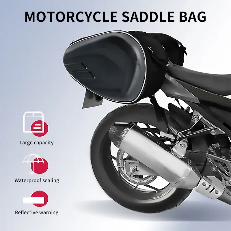 Motorcycle/bicycle/motorbike Side Bag, Motorcycle Accessories, Professional Dual-Sided Saddlebag, Waterproof Durable, Long Distance Travel Storage, Essential Gear Organizer