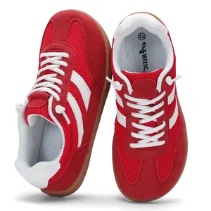 Men & Women Leather Barefoot Shoes,Genuine Leather Casual Sneakers for Women Memory Foam Insoles Lace Up Womens Shoes & Lightweight Women's Fashion Sneakers Non Slip Shoes for Women Footwear