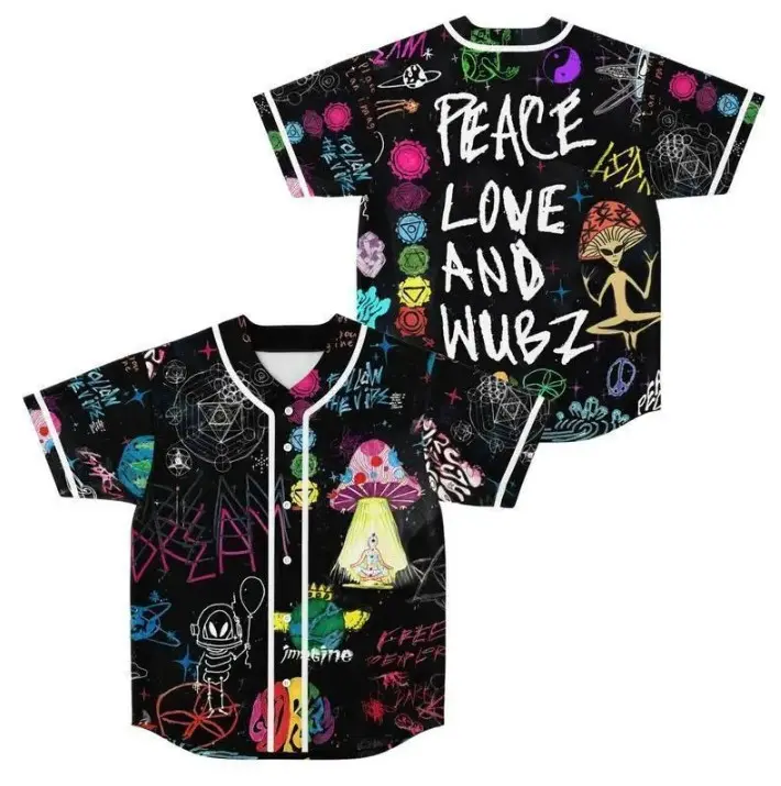 New Arrival 2026 DJ LSDream Mushroom Rave Baseball Jersey, Gift for Music Fans EDM Fan, For The Raver in the world Rave Music Gift