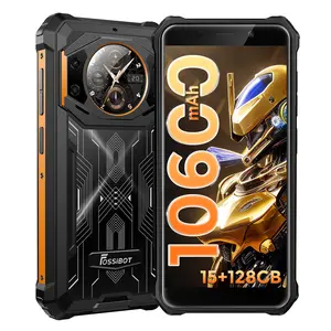 FOSSIBOT F101 Pro Rugged Smartphone Unlocked, Dual Screen 10600mAh Battery 15+128GB Storage MTK8788 Octa-cora Processor 24MP+8MP+5MP Camera 5.45” HD+ Screen Android 13 IP68/IP69K 4G Dual SIM NFC OTG