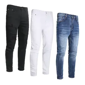 JUNBAOSS Men's Multi Pack Skinny Jeans Stretch Ripped Jeans for Men, Distressed Slim Tapered Leg Fashion Comfort Flex Waist Denim Pants