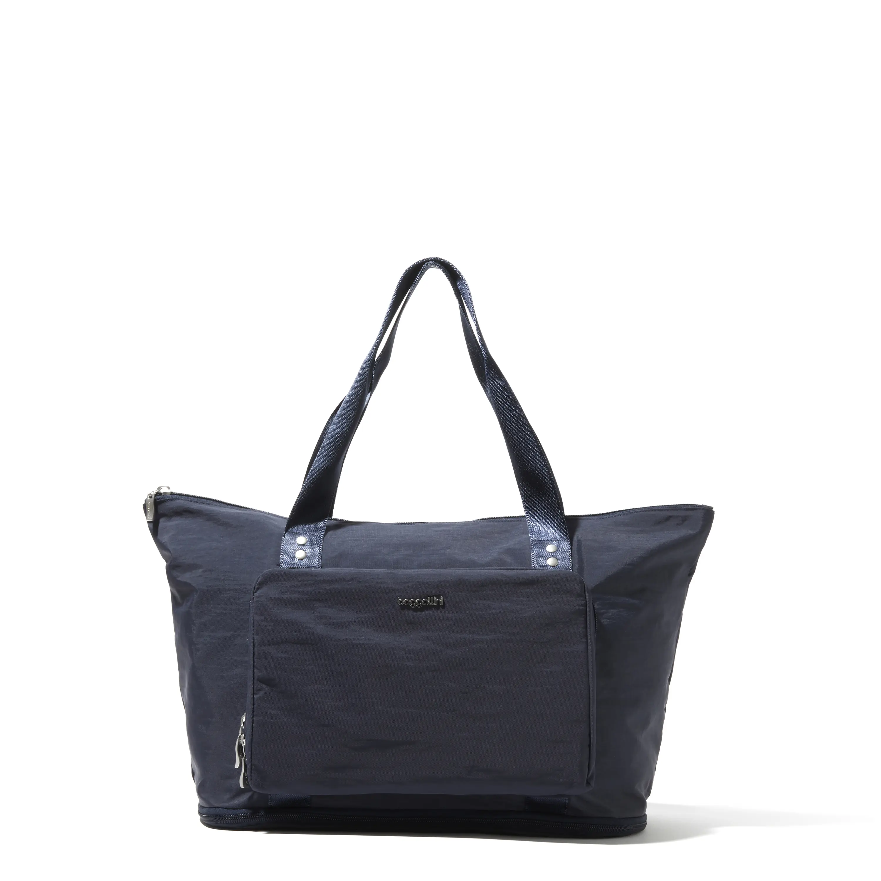 Baggallini Women's Packable Carryall Tote, Expandable & Lightweight Travel Purse with Luggage Sleeve for Getaways & Daily Use