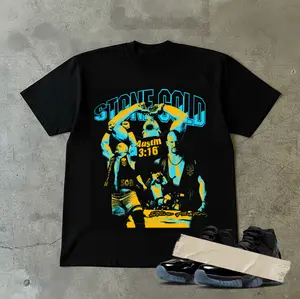 Stone Cold Austin 3:16 WWE Shirt To Match Gamma Blue 11s, Streetwear Style, Sneaker Fashion